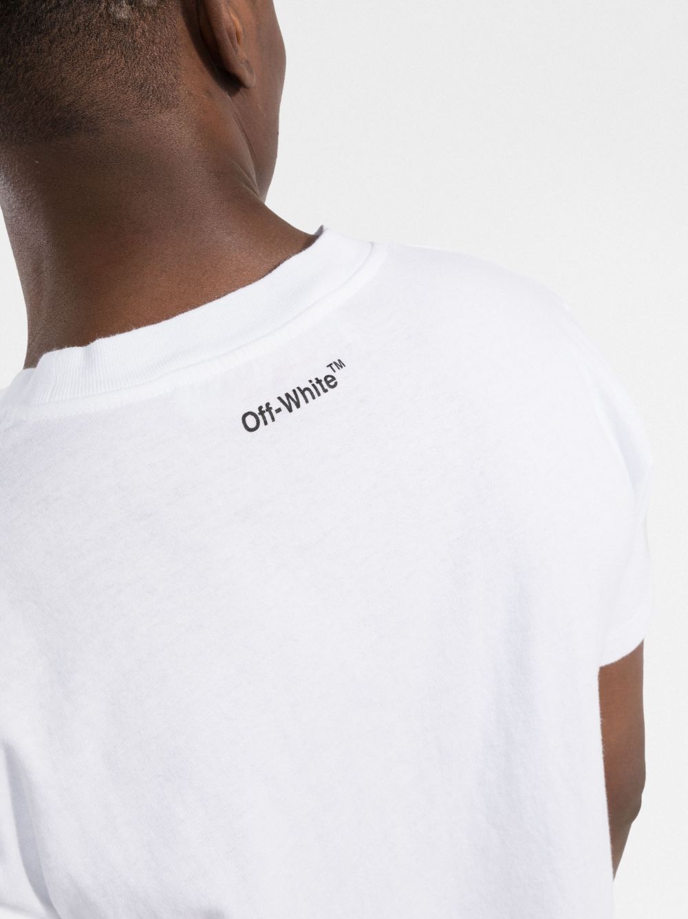 Monalisa slim-cut white T-shirt