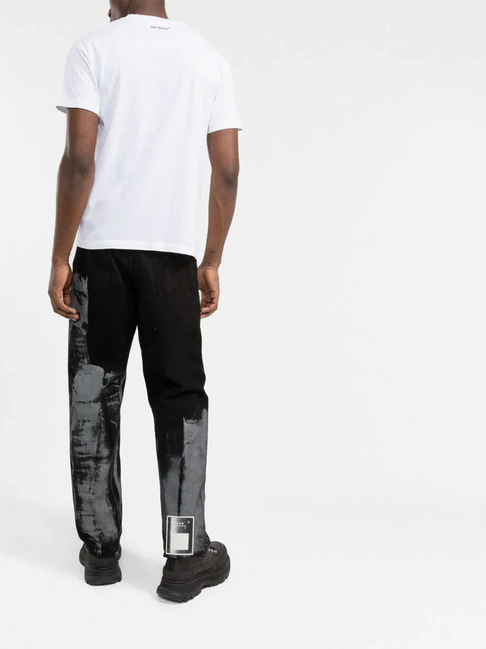 Monalisa slim-cut white T-shirt