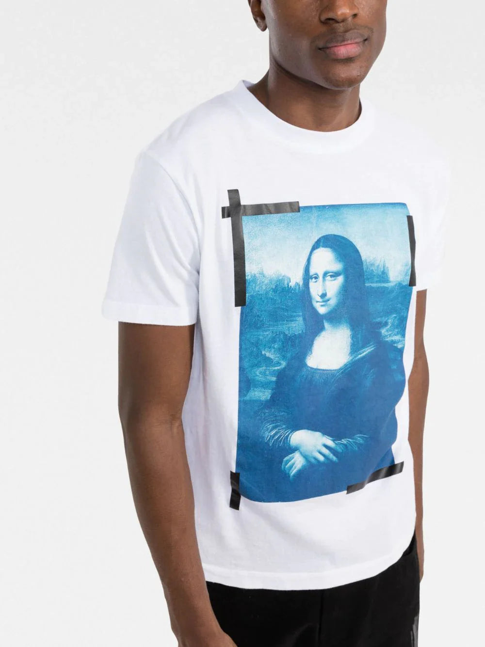Monalisa slim-cut white T-shirt
