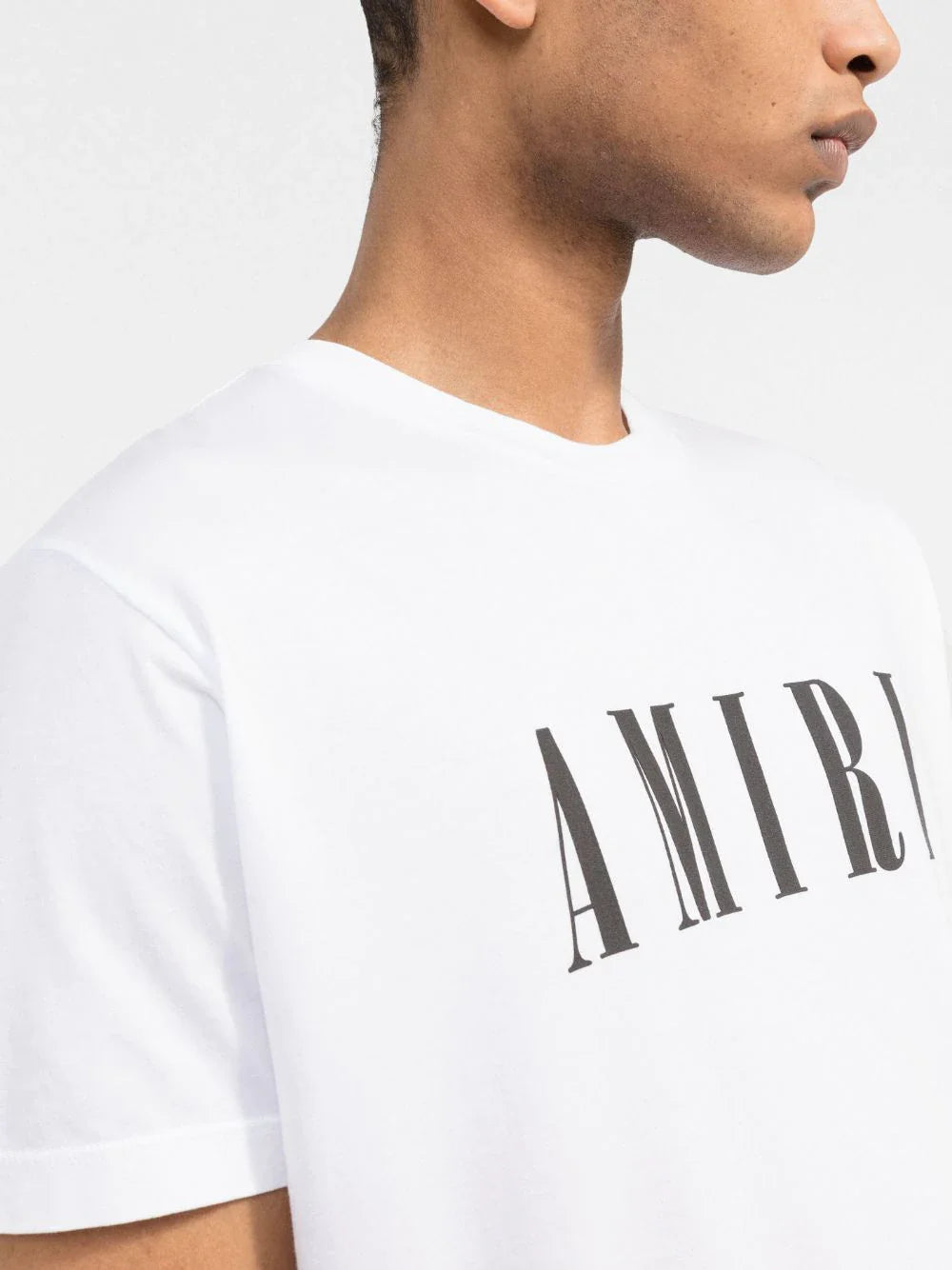 Brand logo-print white T-shirt