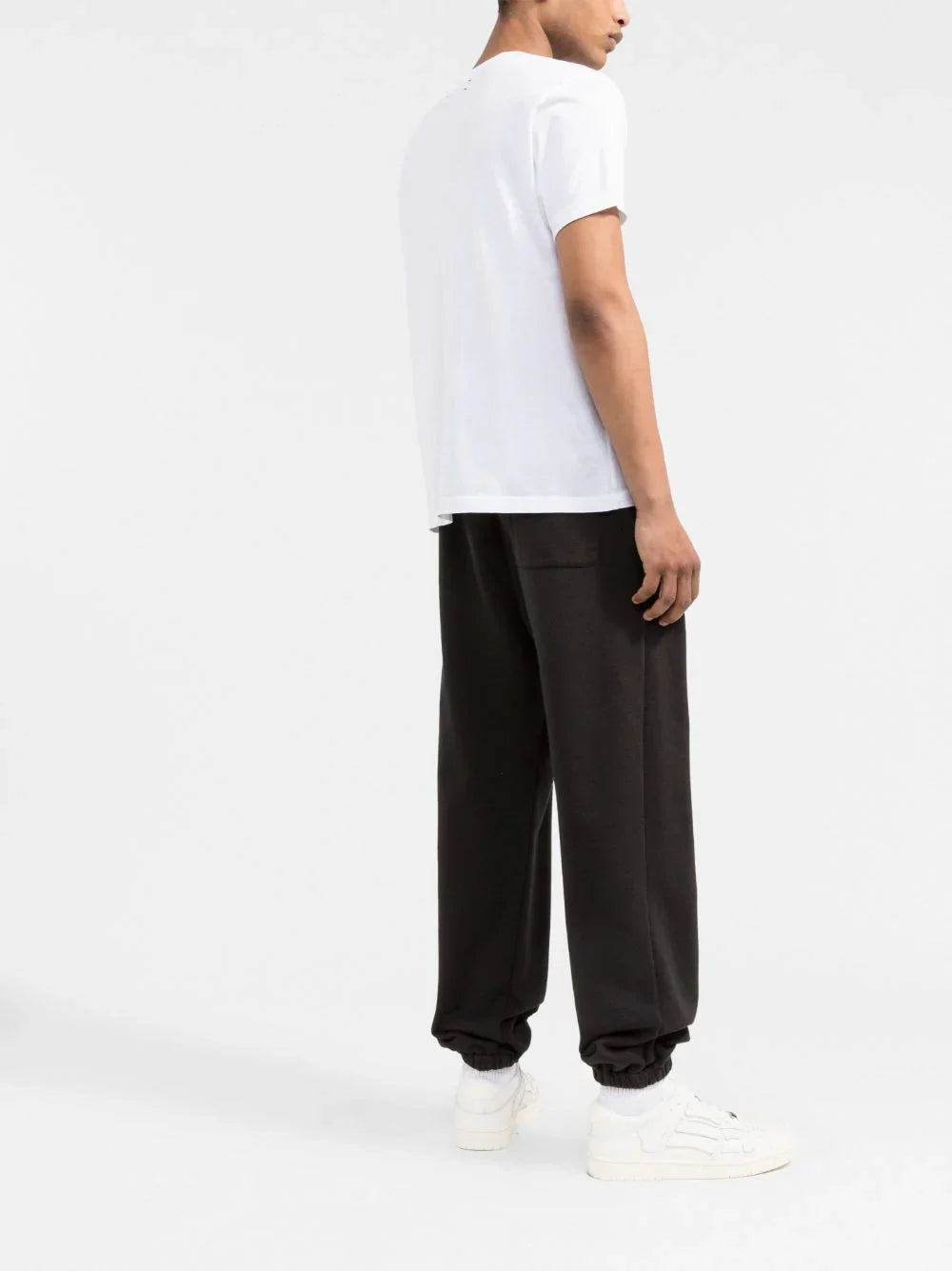 Brand logo-print white T-shirt