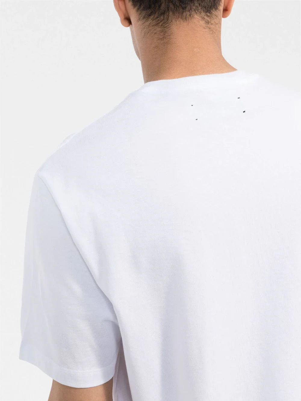 Logo-print short-sleeve white T-shirt