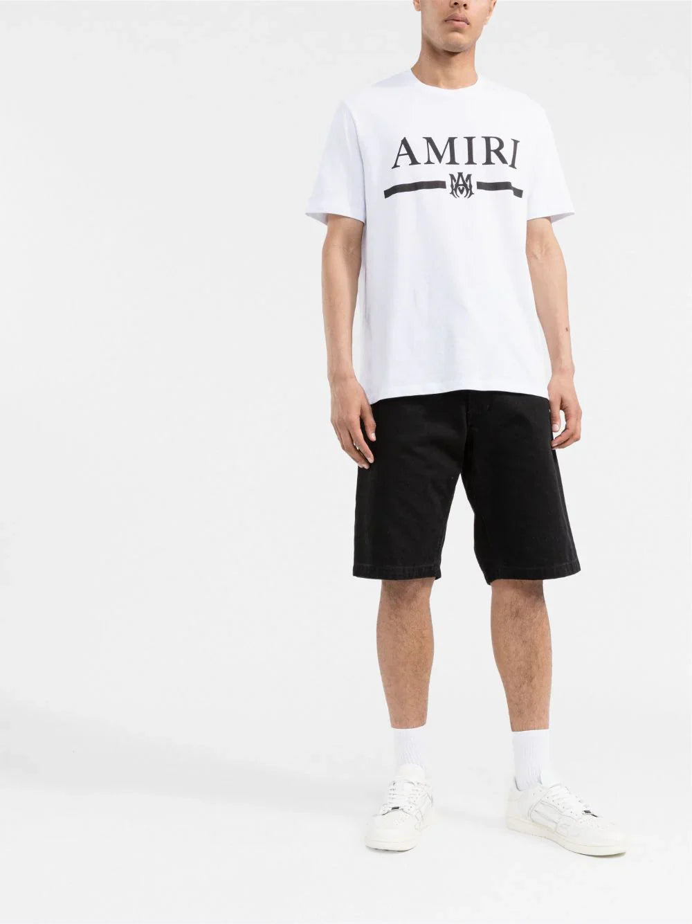 Logo-print short-sleeve white T-shirt