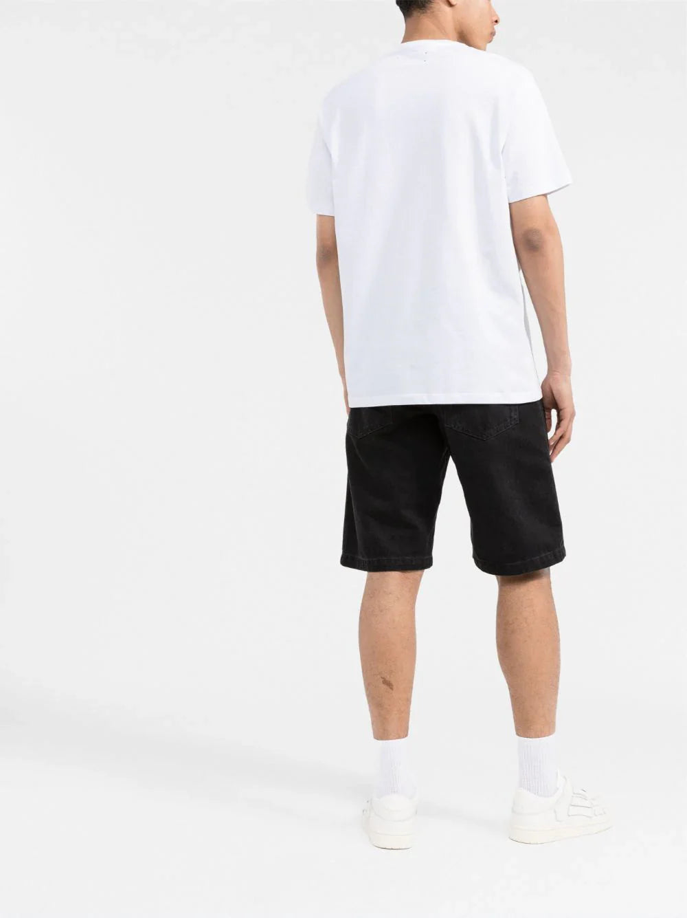Logo-print short-sleeve white T-shirt