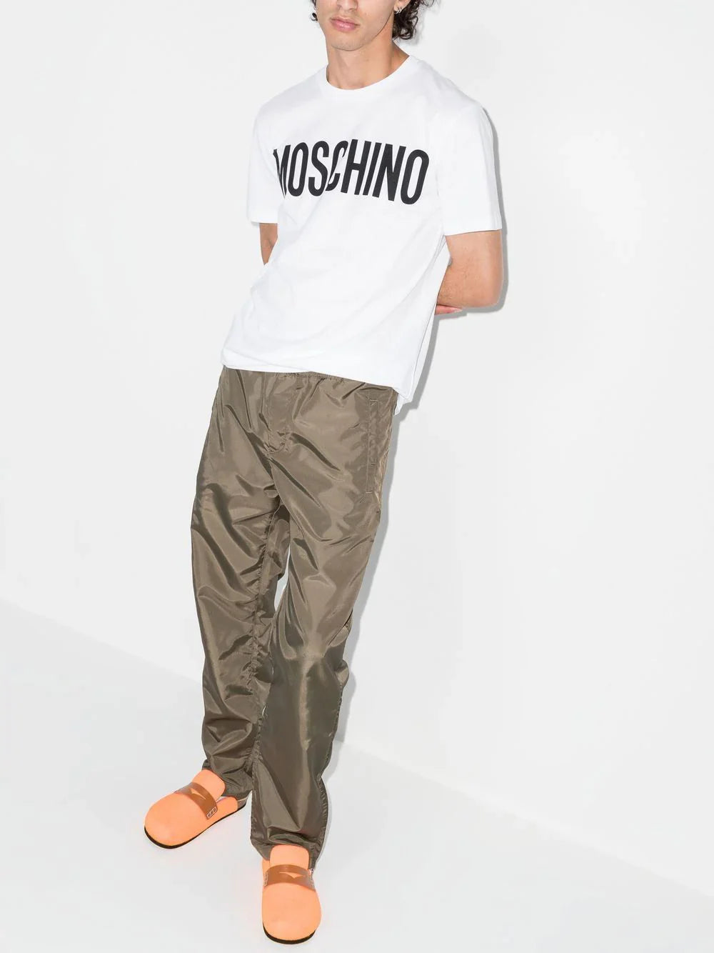 Bold Logo Print White T-shirt