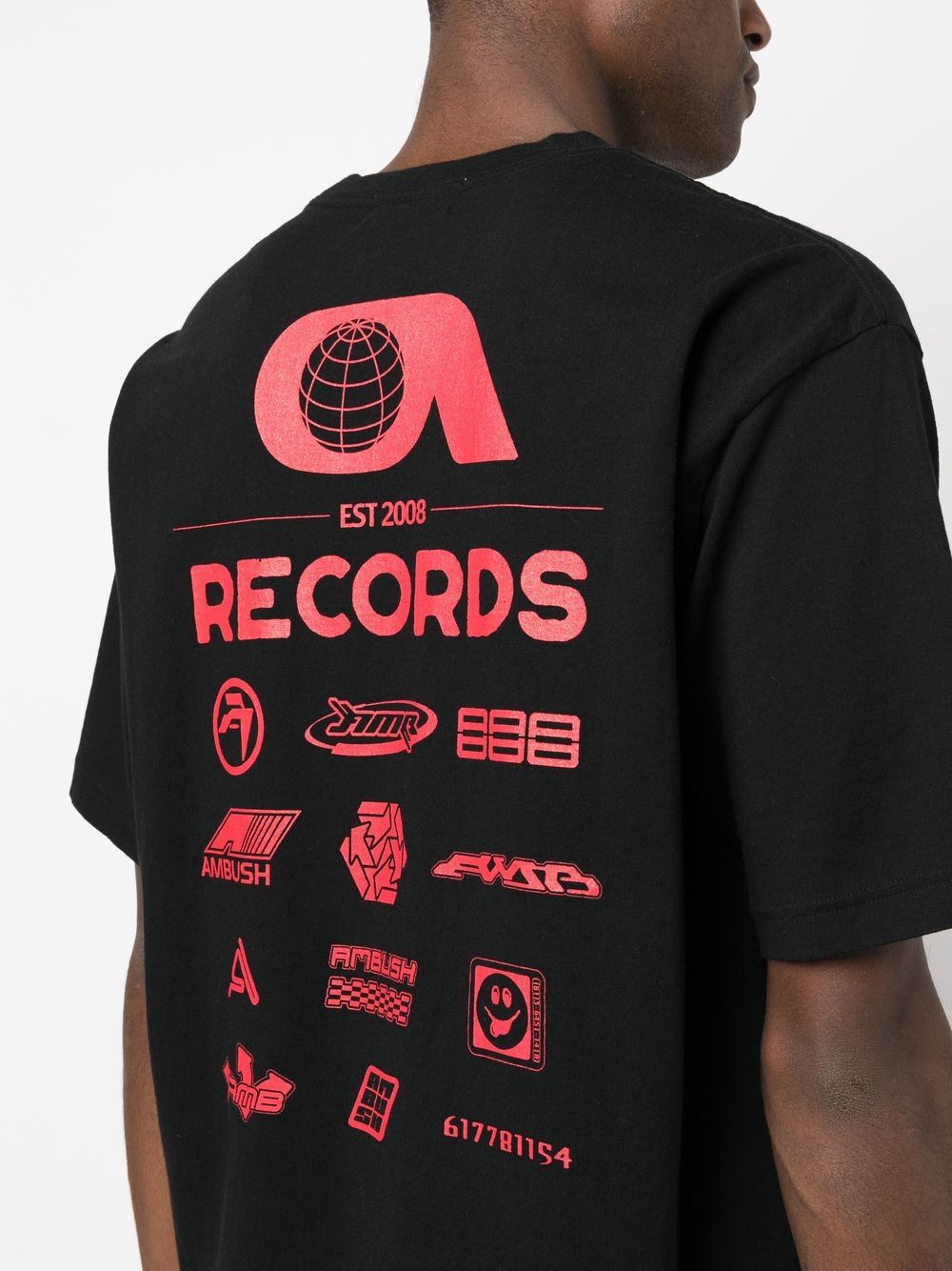 Records Print Cotton T-shirt