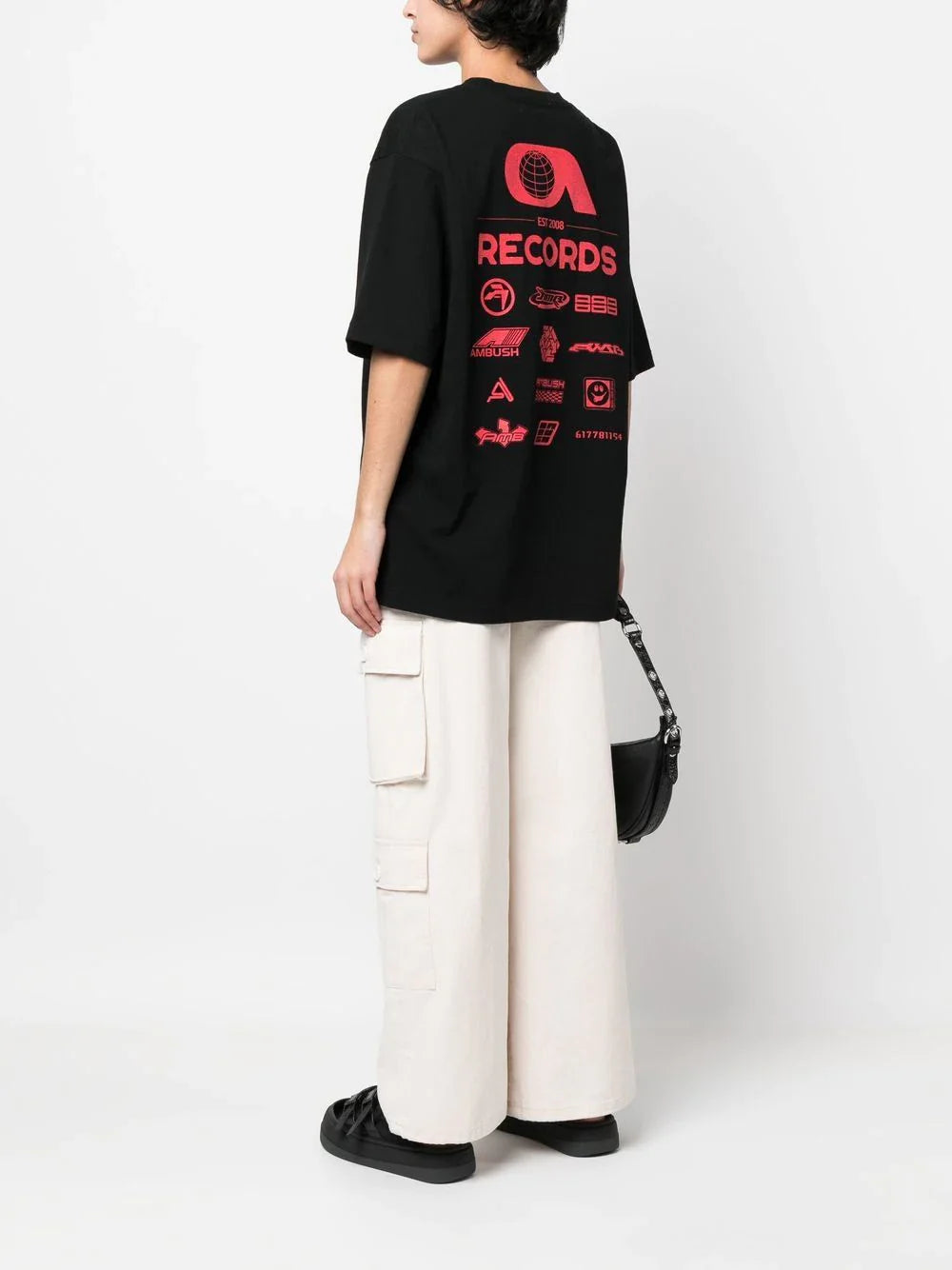 Records Print Cotton T-shirt