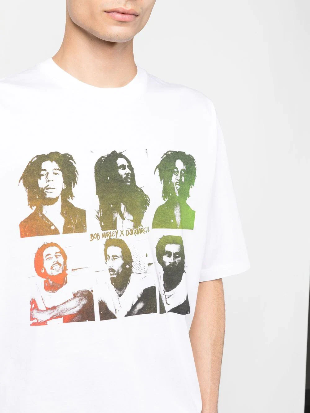 Bob Marley printed white T-shirt