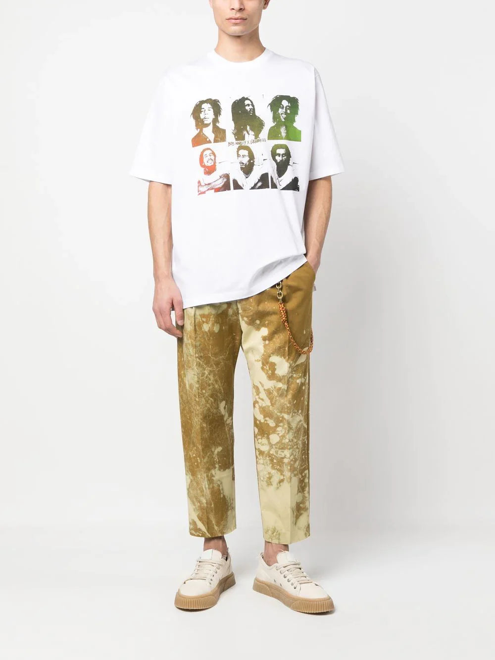 Bob Marley printed white T-shirt