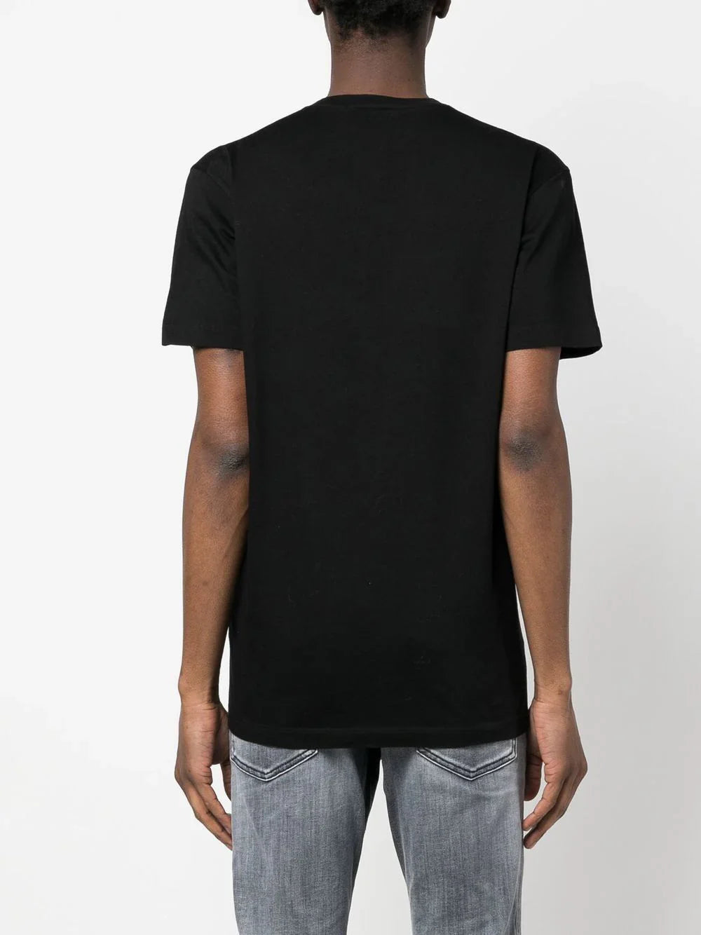 University Print Short-Sleeve Black T-shirt