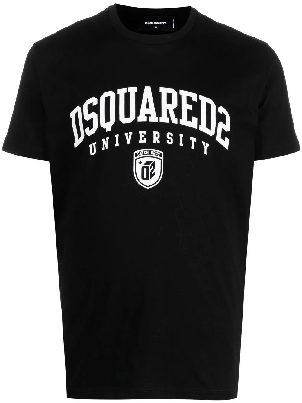 University Print Short-Sleeve Black T-shirt
