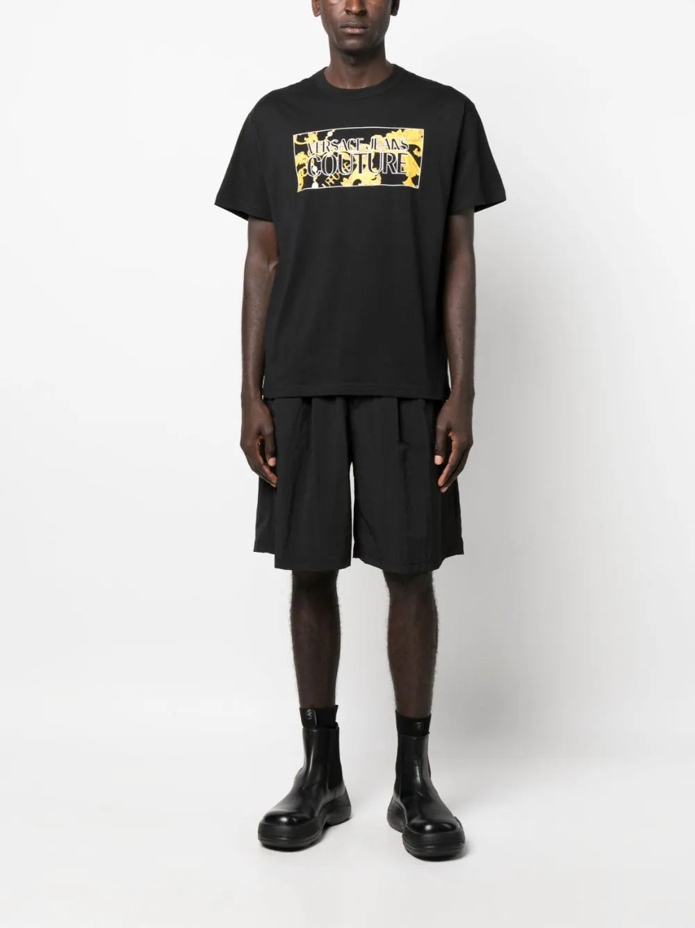 Graphic Logo Print Black T-shirt