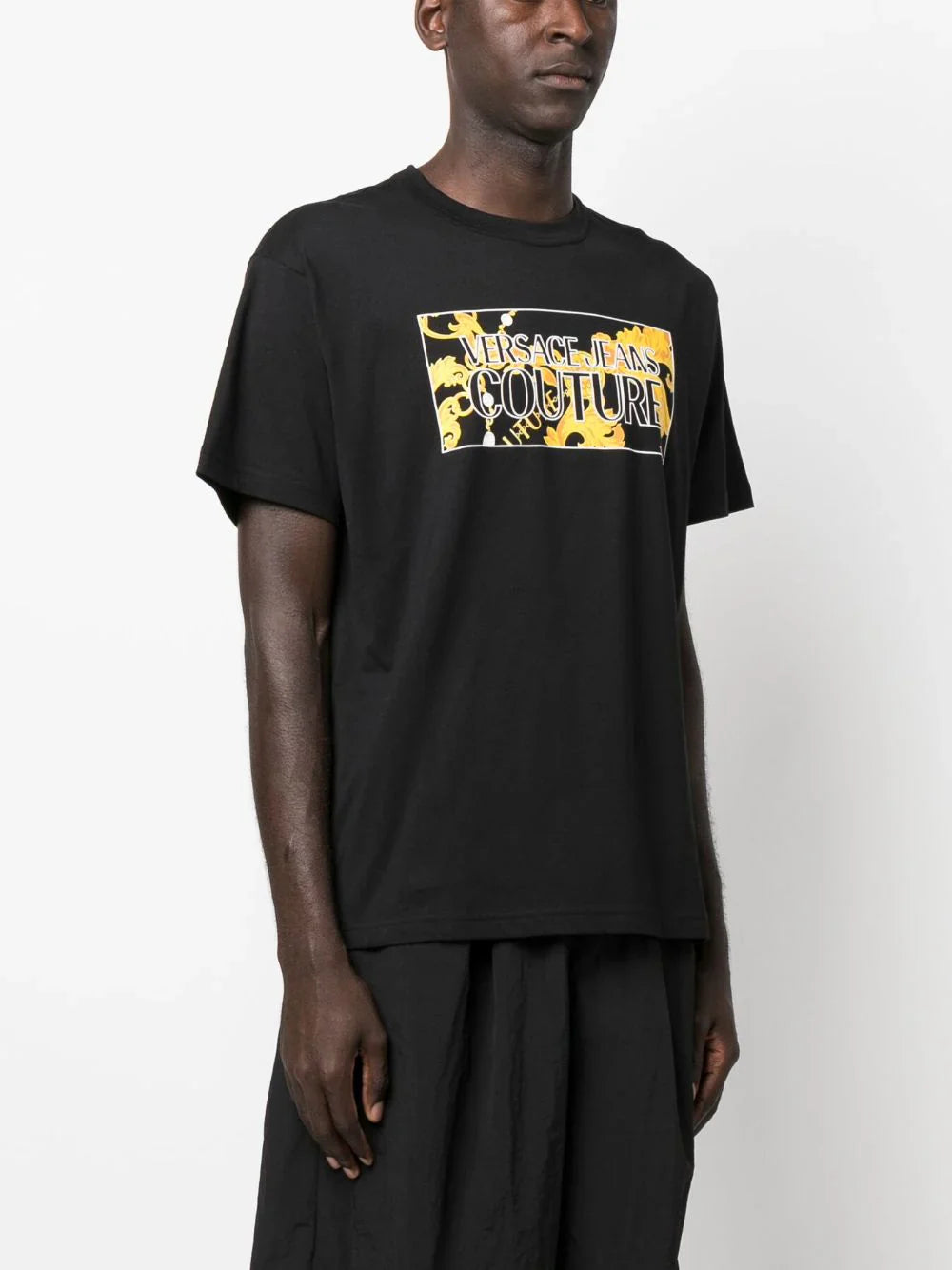 Graphic Logo Print Black T-shirt