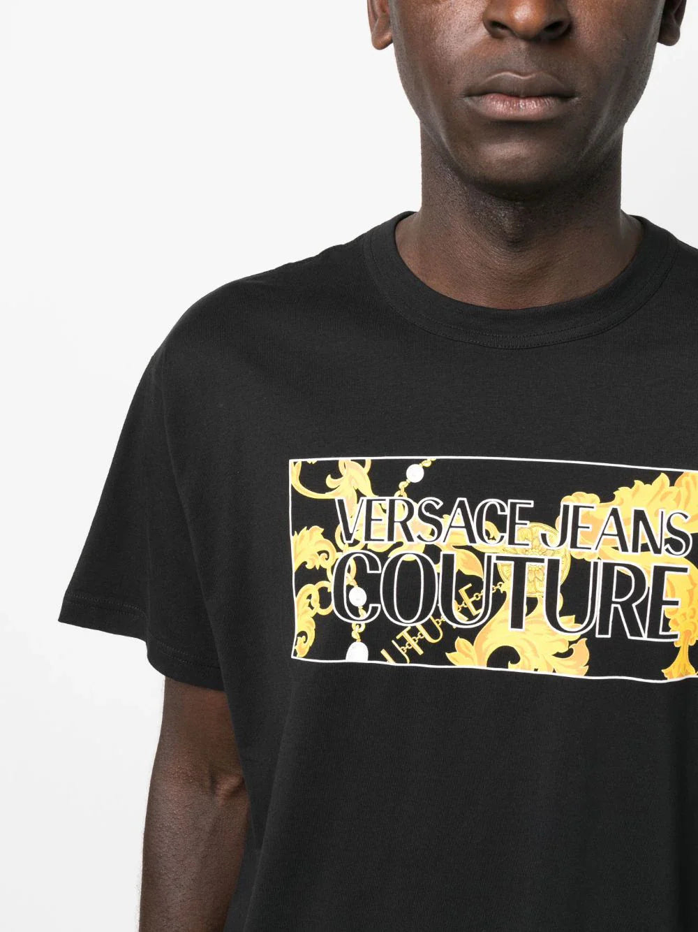 Graphic Logo Print Black T-shirt