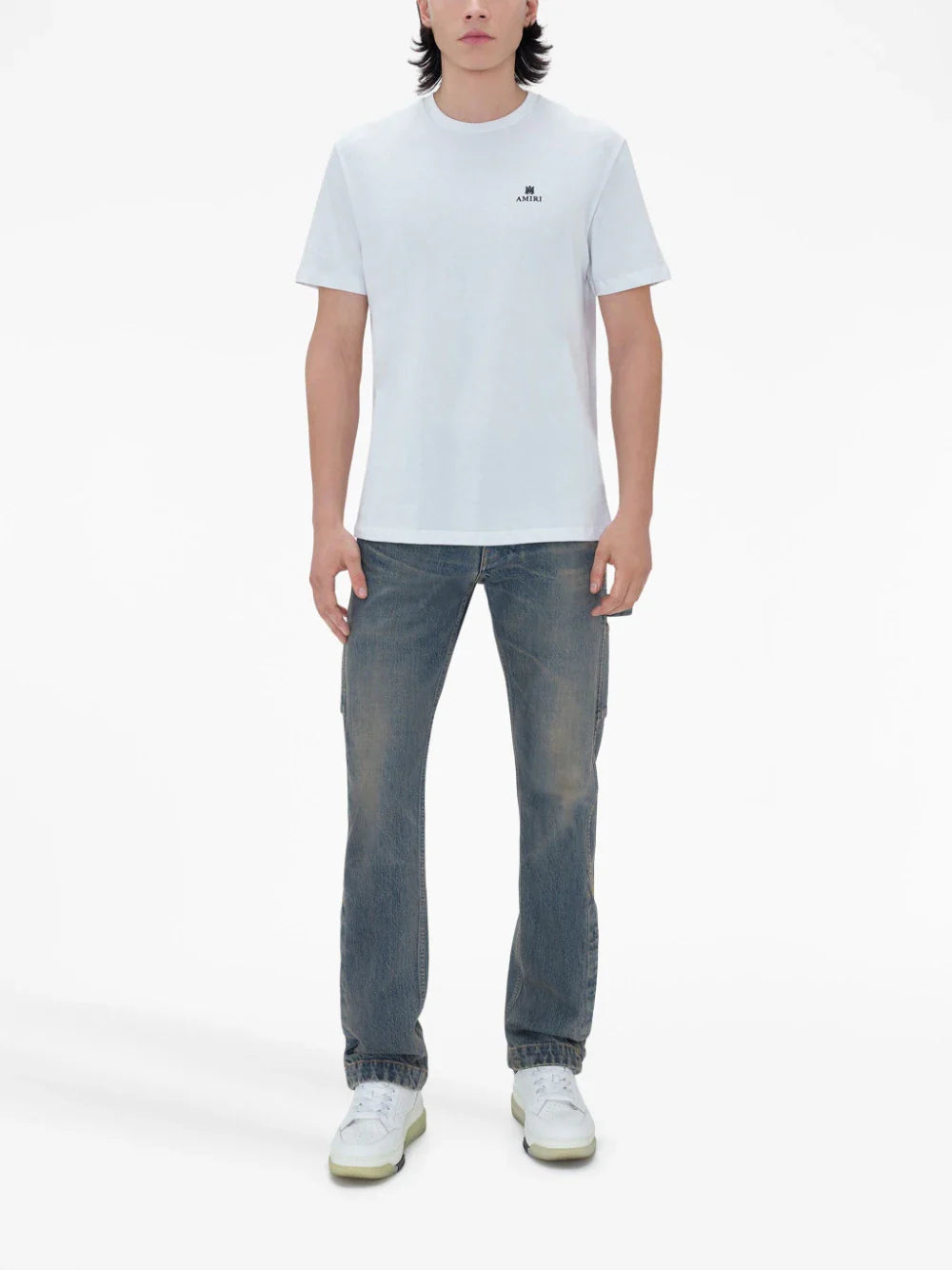 Club logo-print white T-shirt
