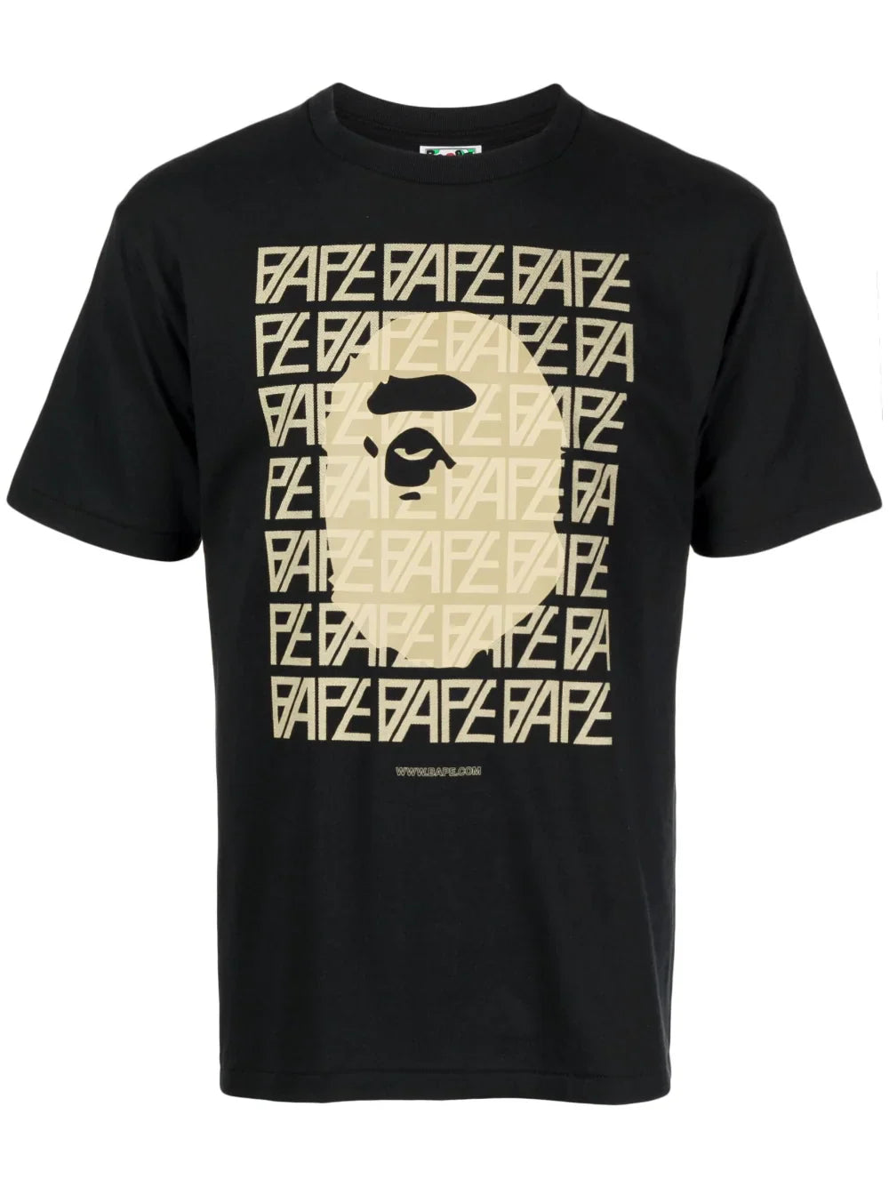 Graphic Logo Print Black Cotton T-shirt