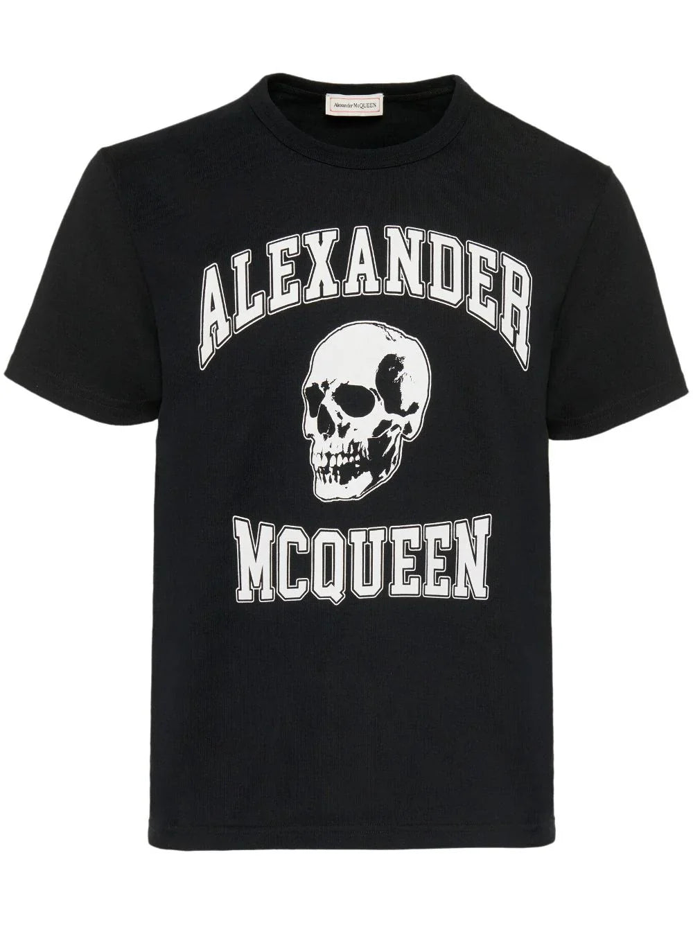 Skull Logo Print Black T-shirt