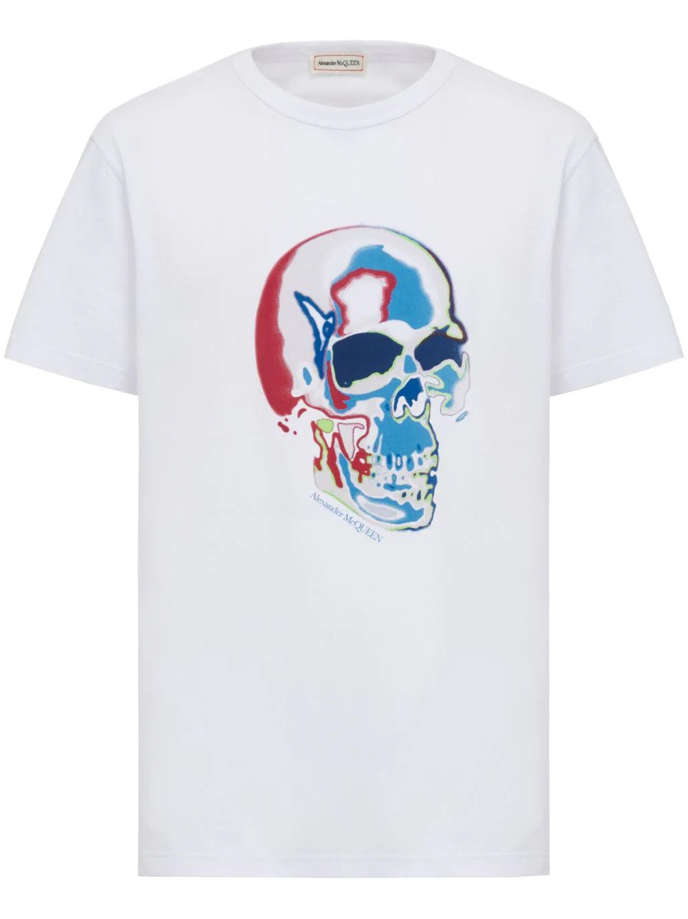 Solarised Skull Print T-shirt