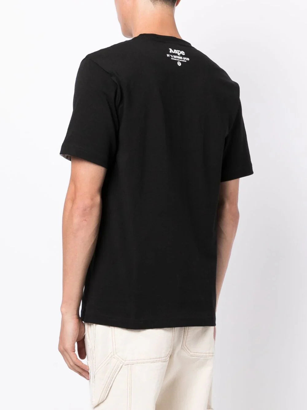Logo Print White Cotton T-shirt