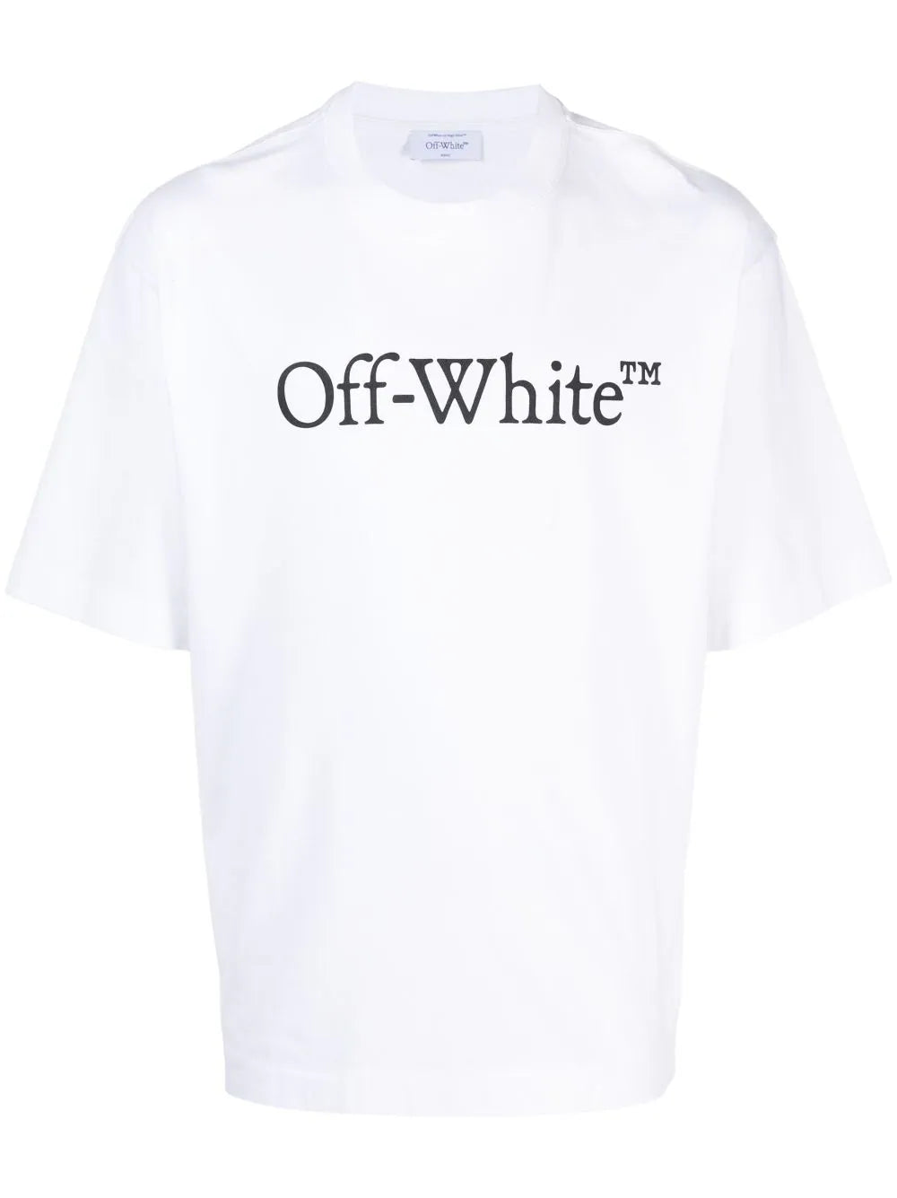 Bookish Logo-Print Cotton T-shirt White Oversized