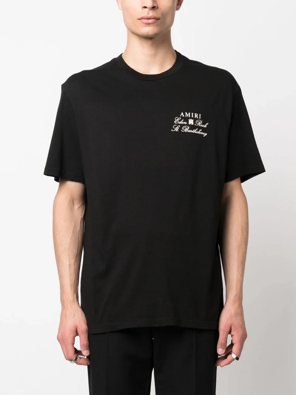 Vinyl Logo Print Black T-shirt