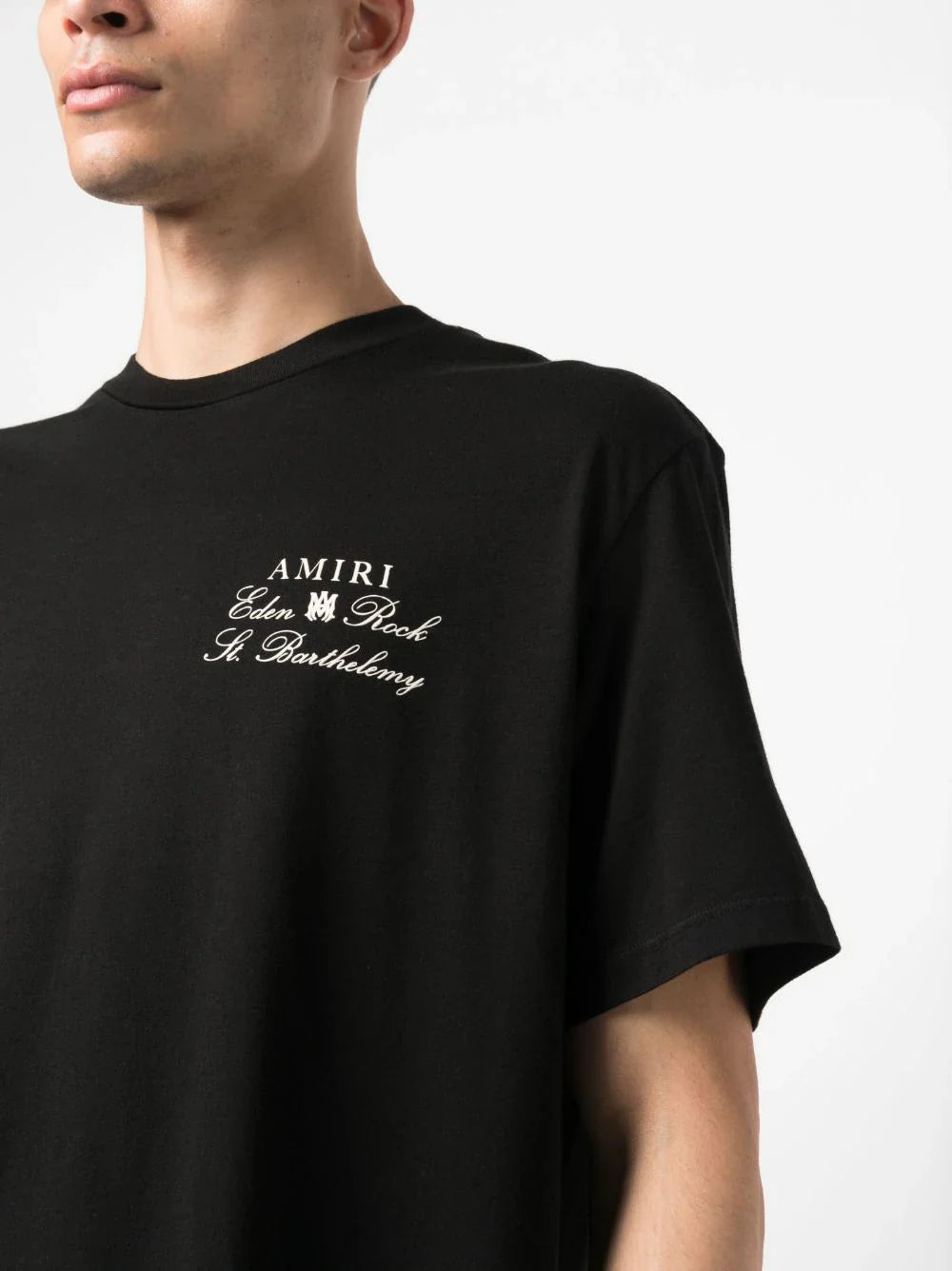 Vinyl Logo Print Black T-shirt