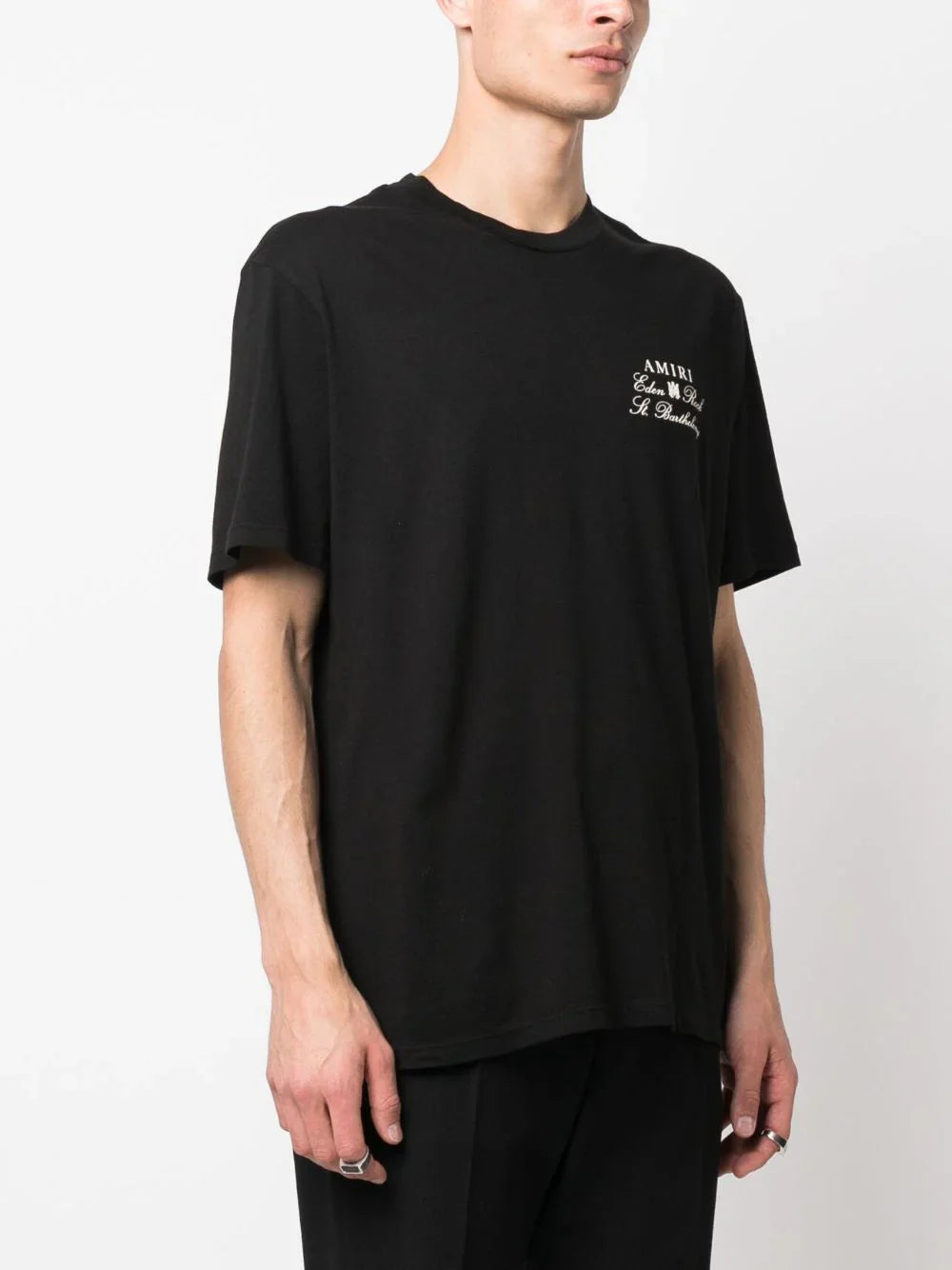 Vinyl Logo Print Black T-shirt