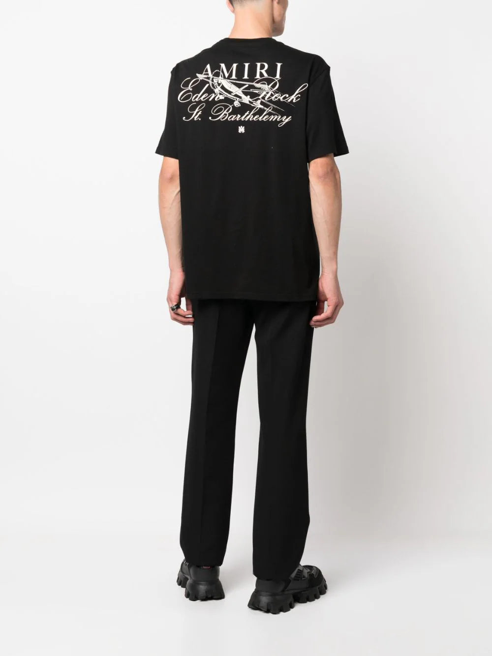 Vinyl Logo Print Black T-shirt