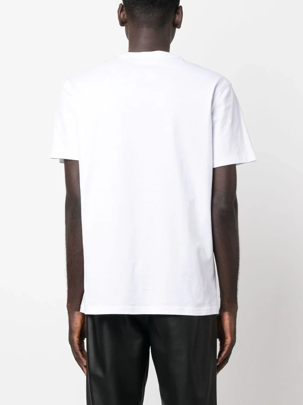 Teddy Bear-print white cotton T-shirt