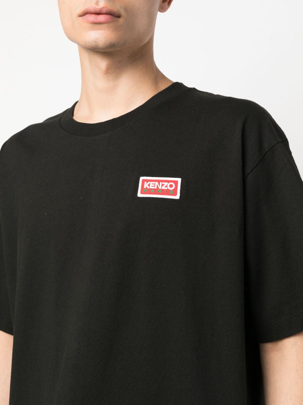 Paris-print Cotton Oversized T-shirt