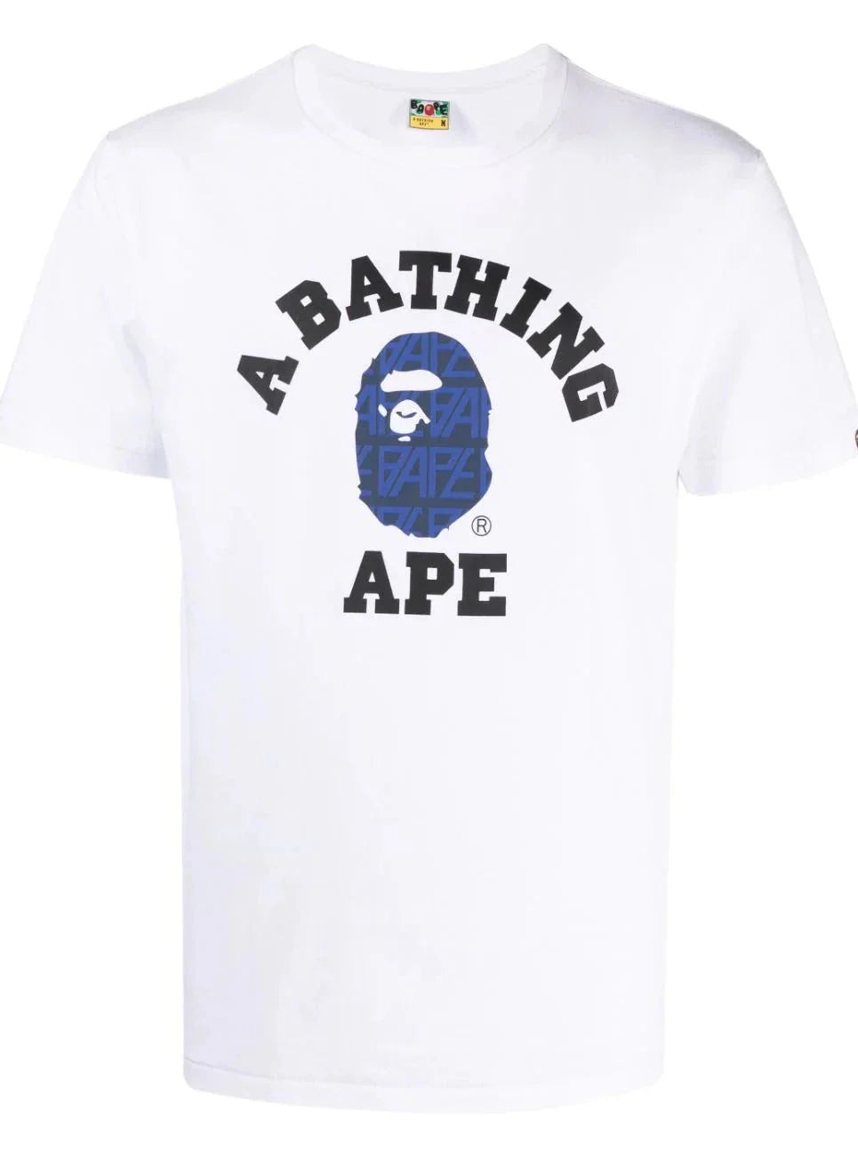 Graphic Logo Print White Cotton T-shirt