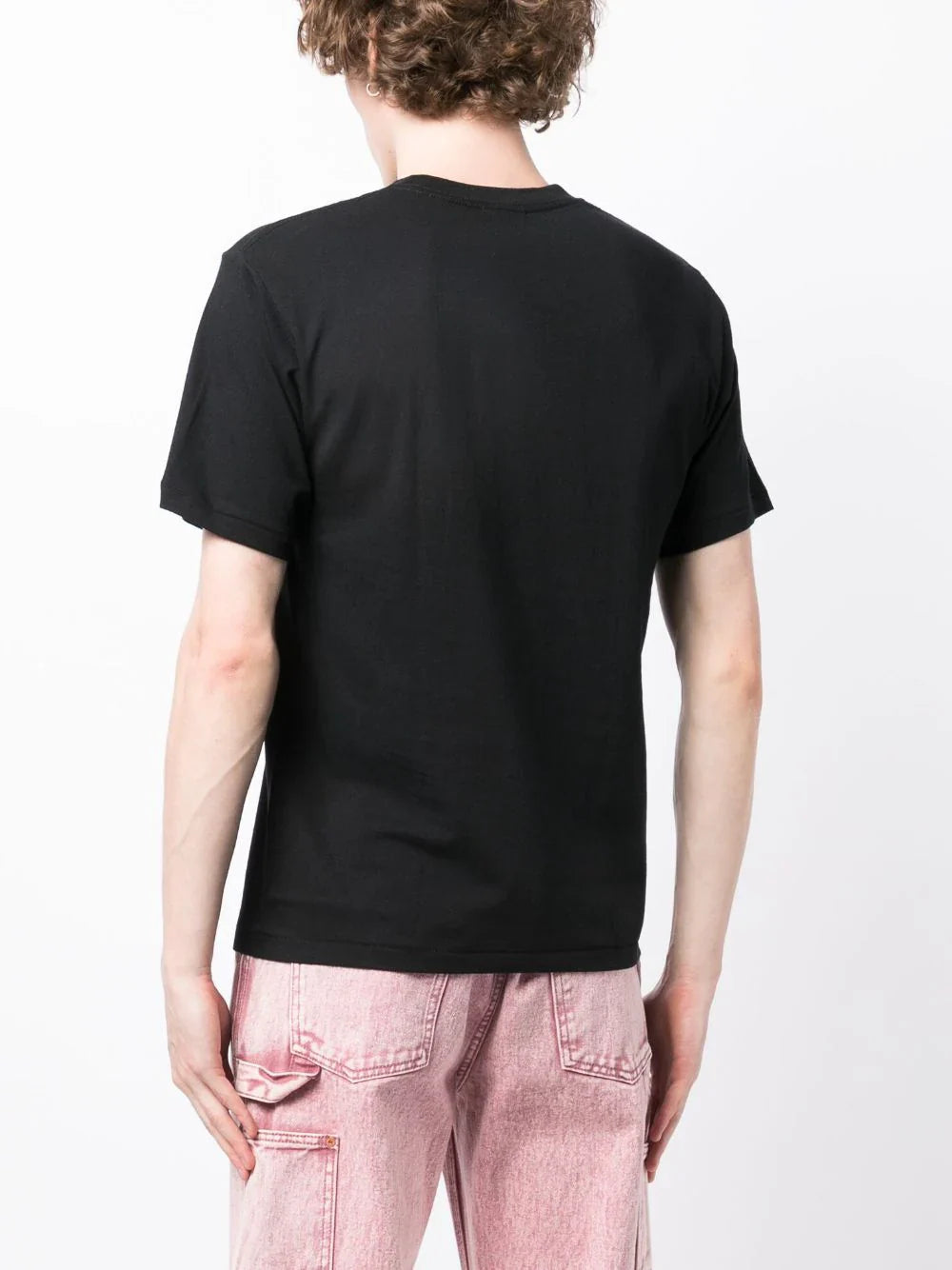 Camouflage Logo Print Black Cotton T-shirt