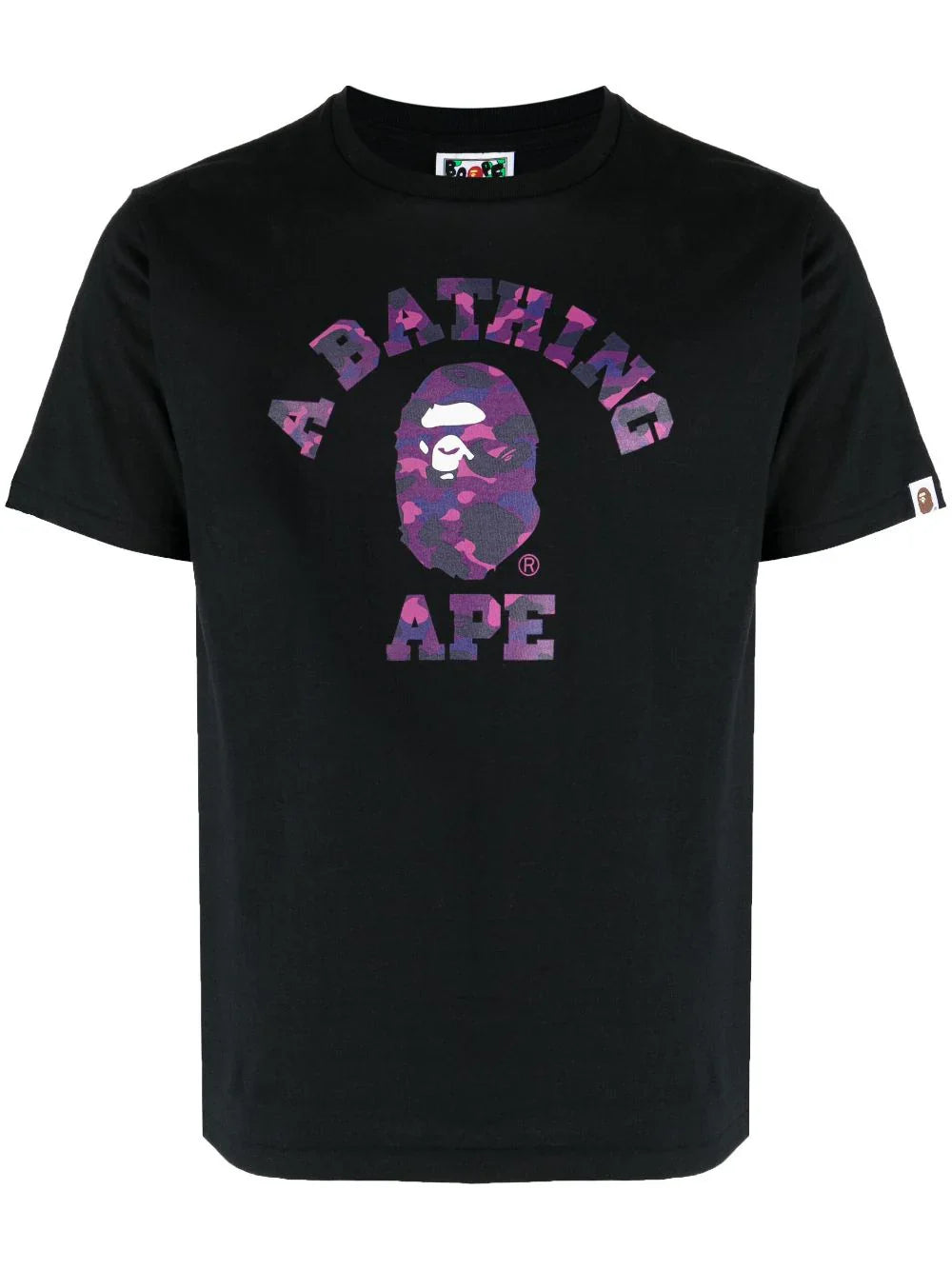 Color Camo cotton black T-shirt