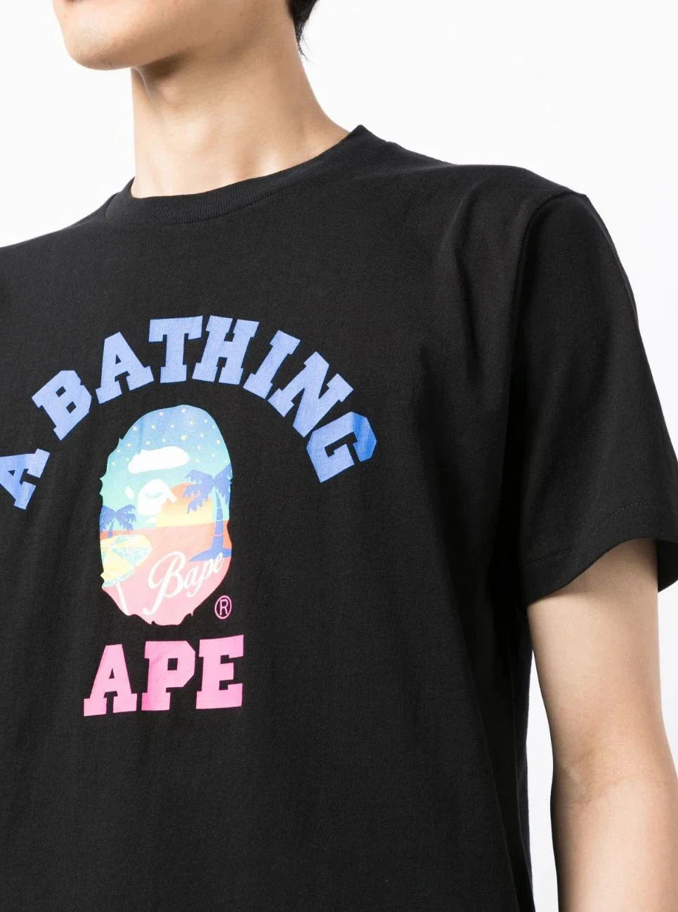 Graphic-print cotton T-shirt