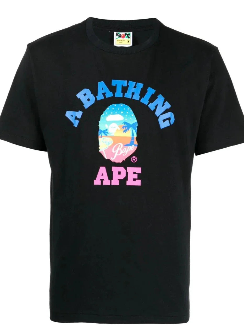 Graphic-print cotton T-shirt