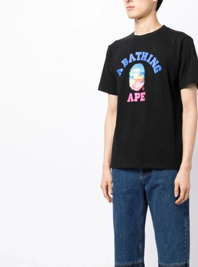Graphic-print cotton T-shirt