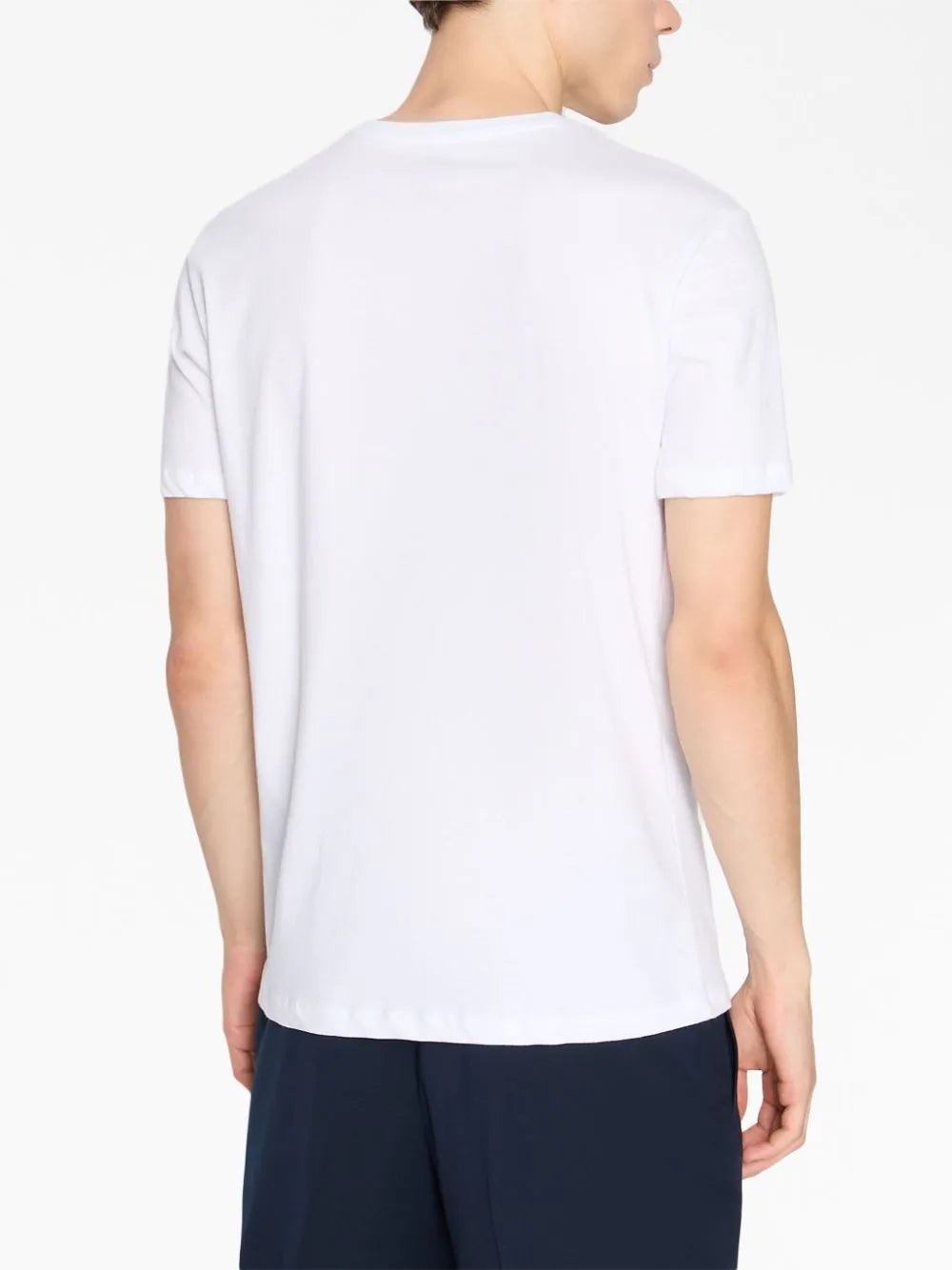 Bird Style Logo Print White Cotton T-shirt