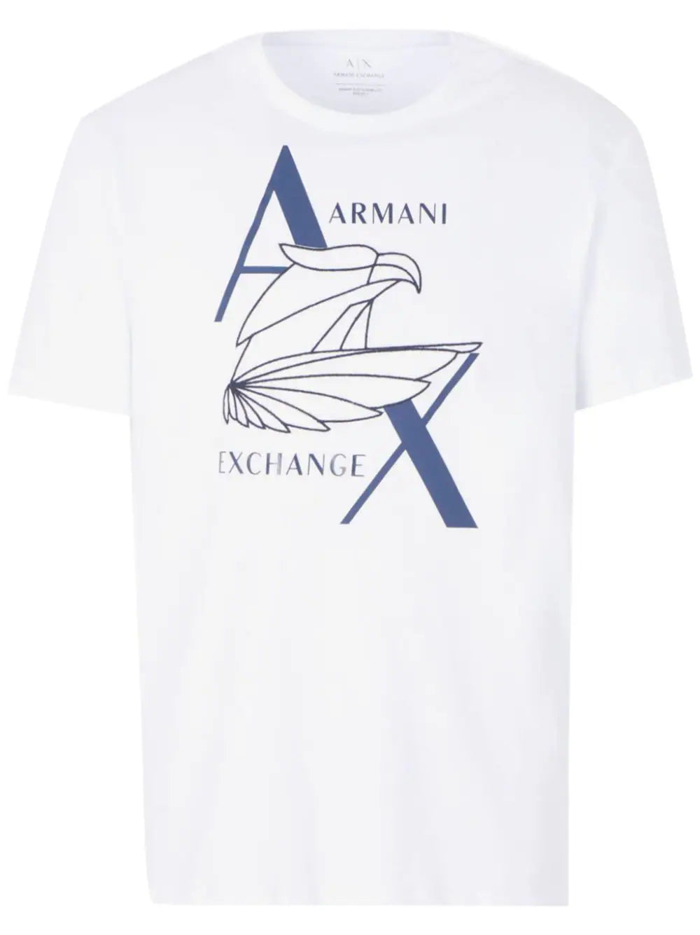 Bird Style Logo Print White Cotton T-shirt