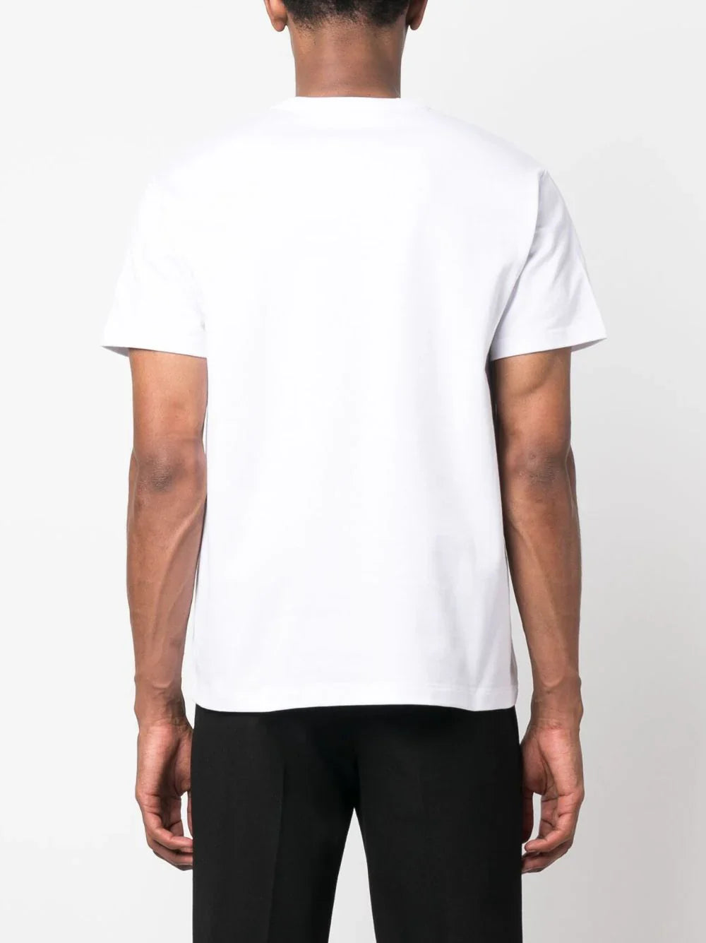 Skull Graphic logo-print white cotton T-shirt