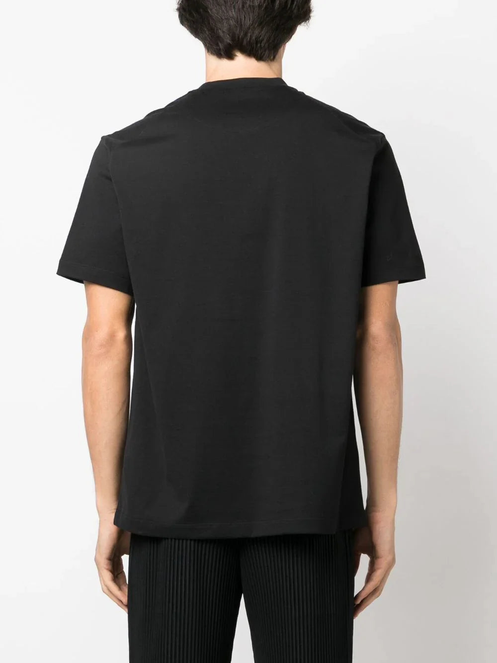 Logo-flocked T-shirt