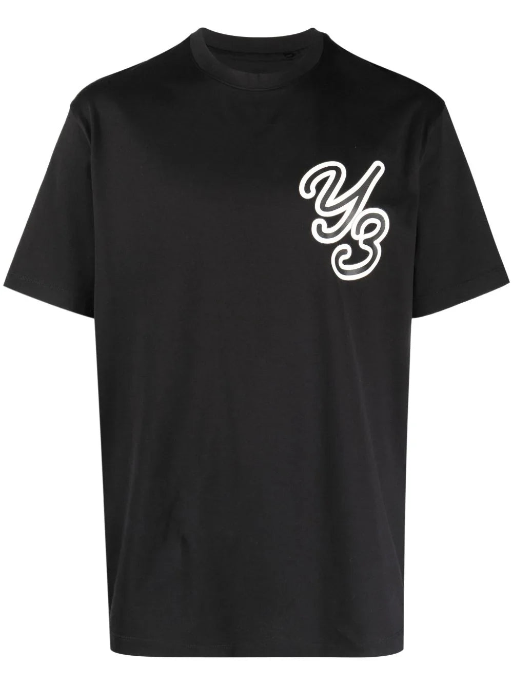 Logo-flocked T-shirt
