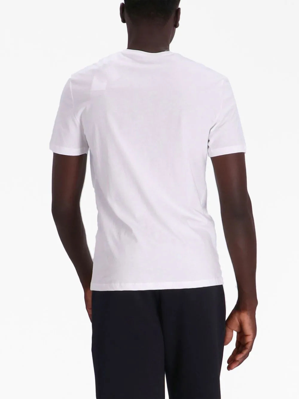 Iconic Logo Print White Cotton T-shirt
