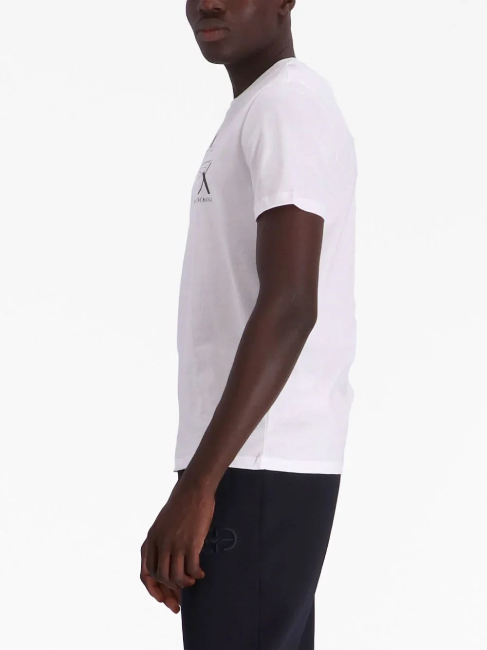 Iconic Logo Print White Cotton T-shirt