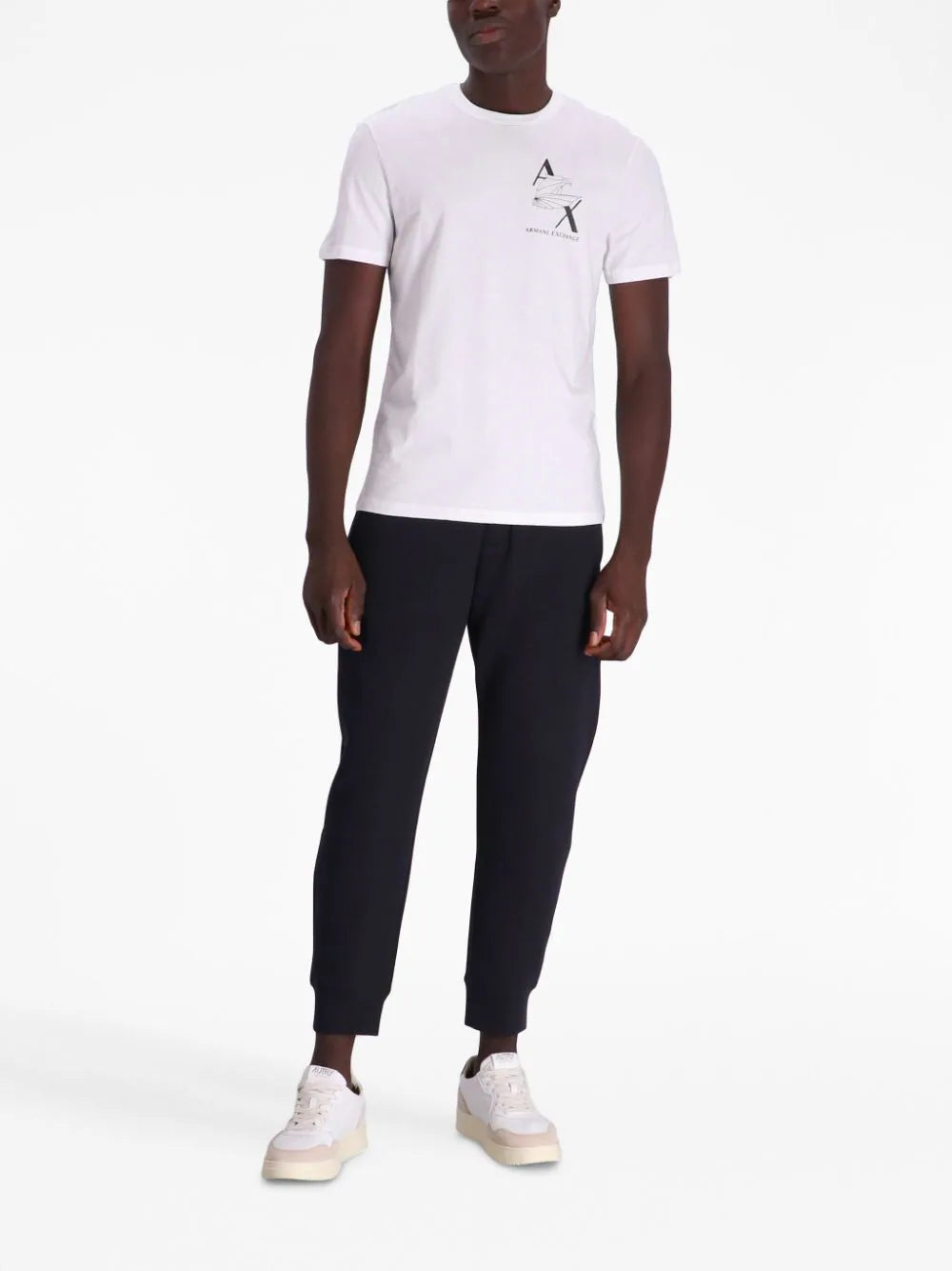 Iconic Logo Print White Cotton T-shirt