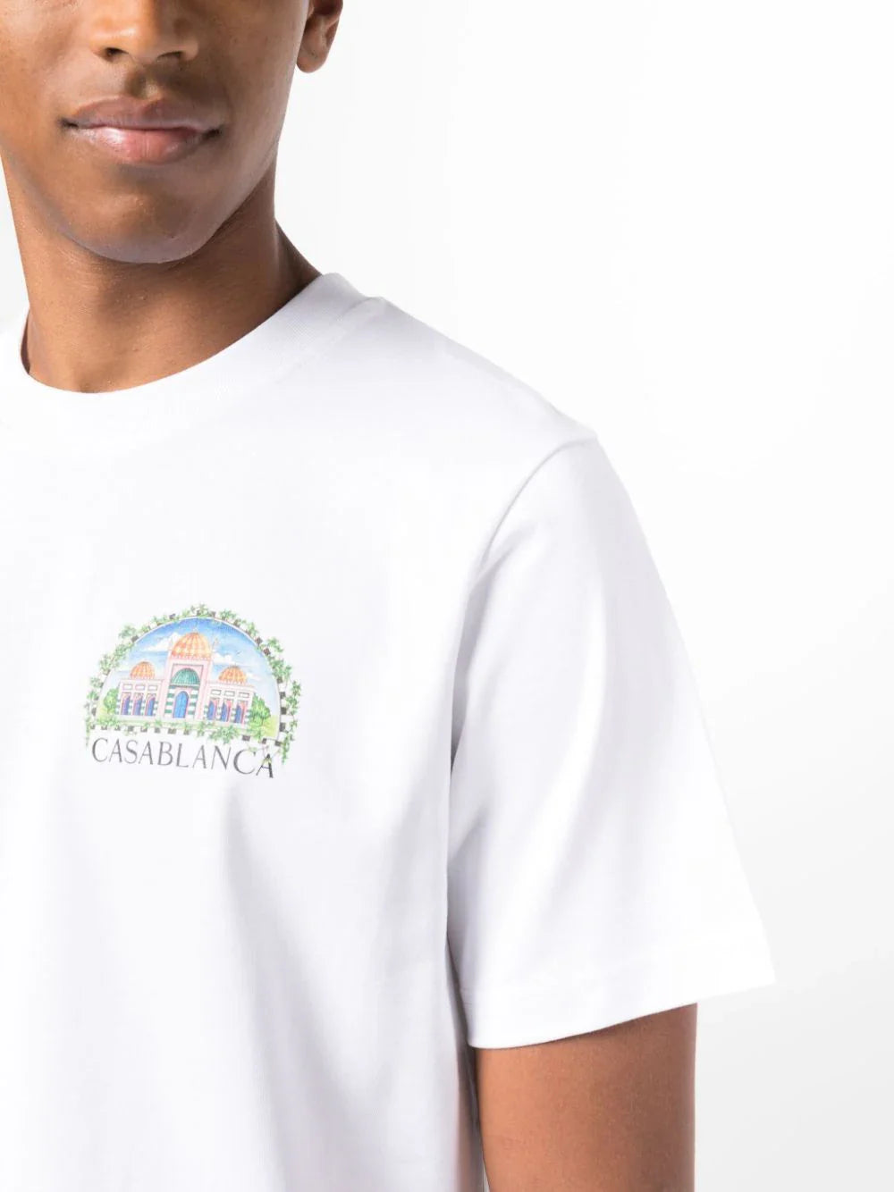 Logo-print pure-cotton T-shirt