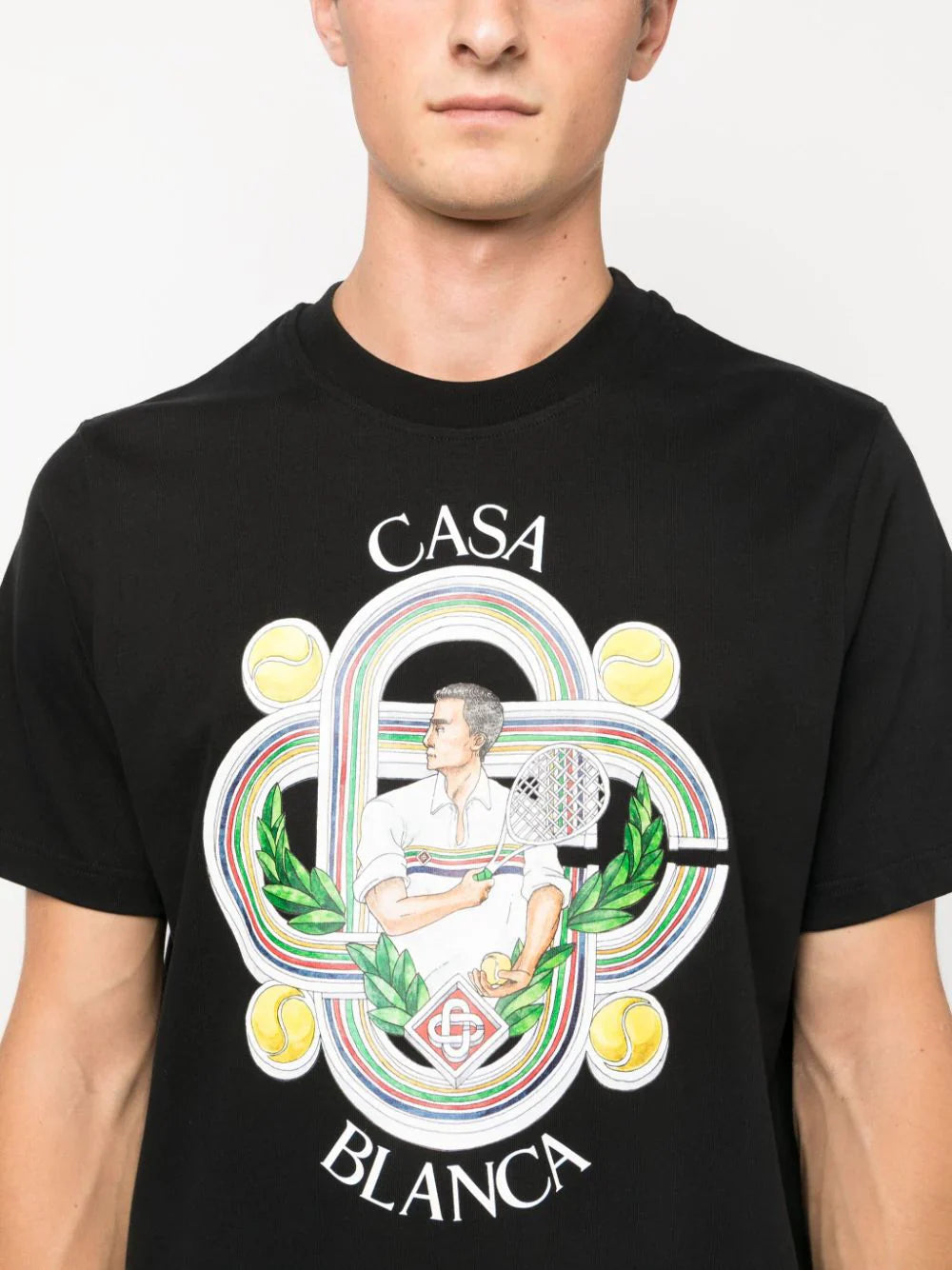 Le Joueur illustration-print T-shirt