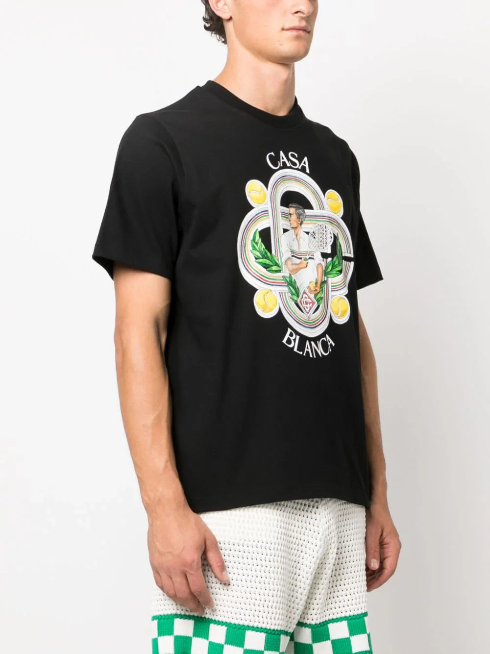 Le Joueur illustration-print T-shirt