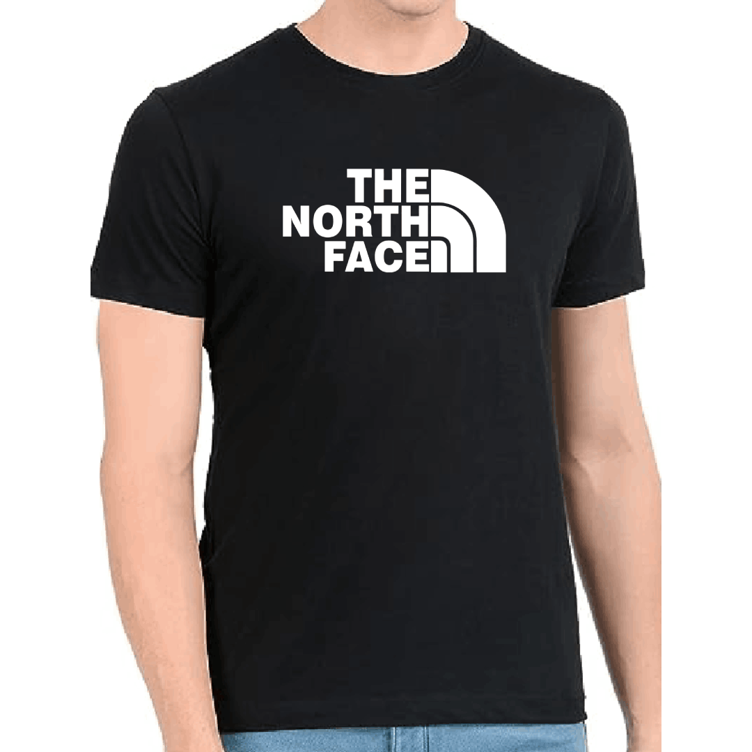 Regular Fit Black Printed T-shirt