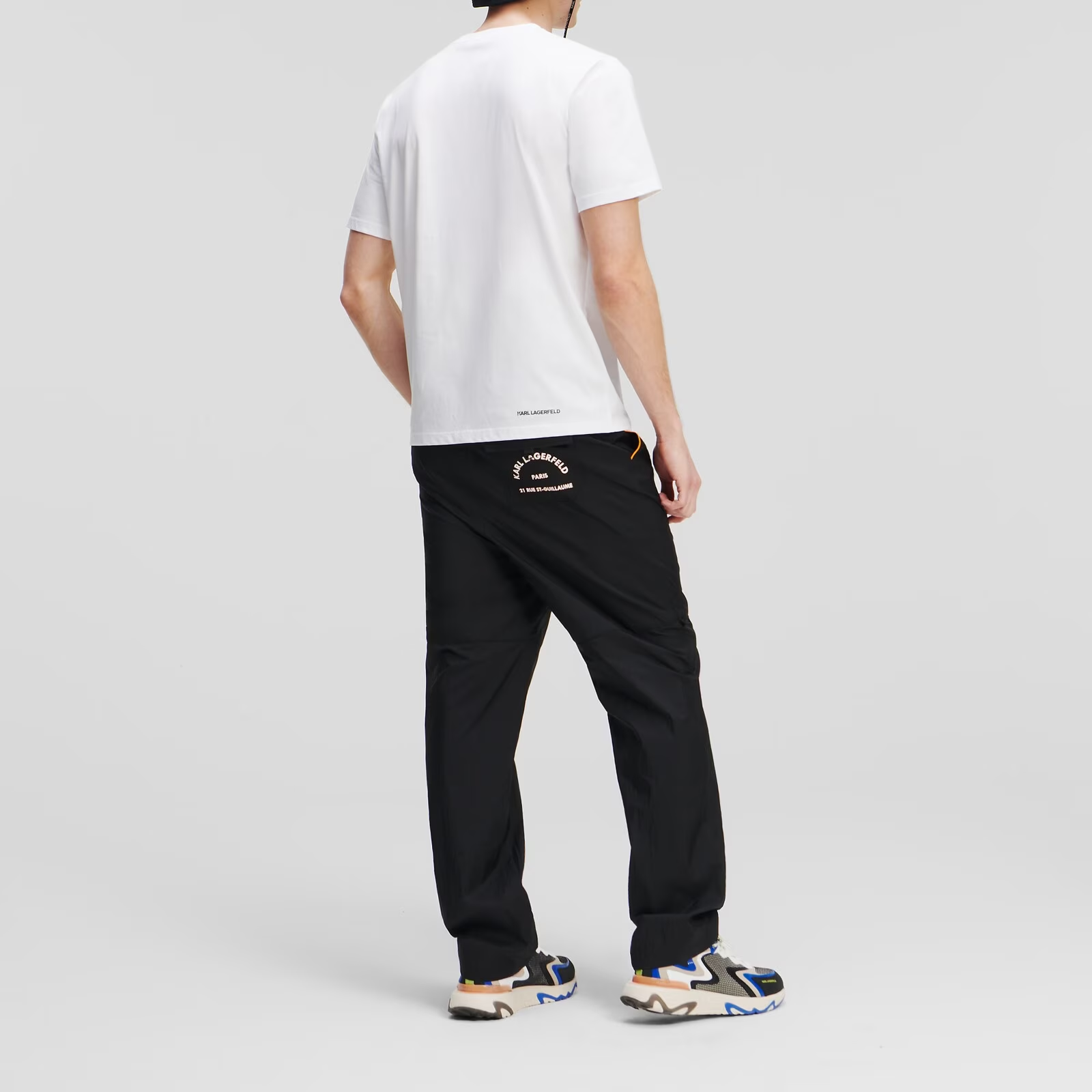 White Logo Print T-shirt