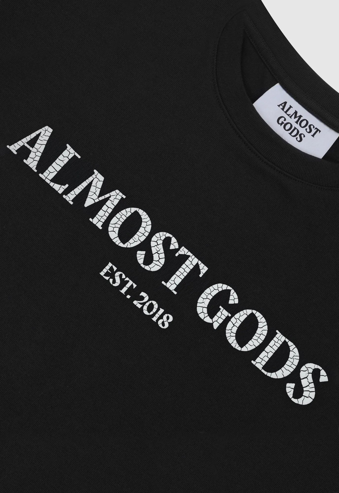 Logo Relaxed Tee in Black